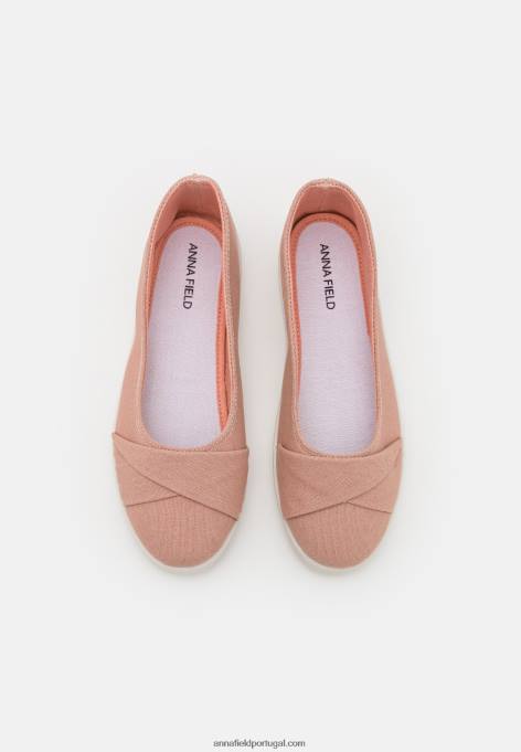 mulheres slip on rosa claro F4BZ0D1820 Anna Field