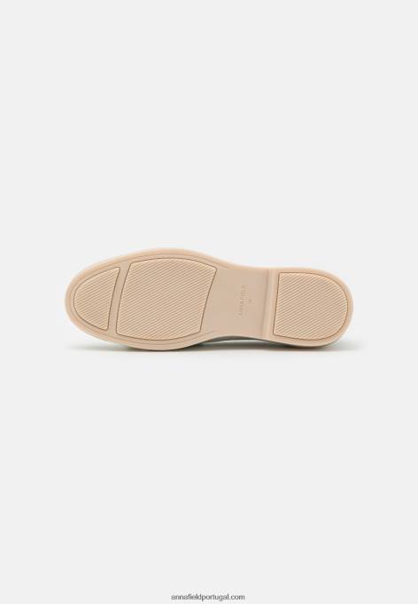 mulheres slip-ons de couro menta F4BZ0D1818 Anna Field