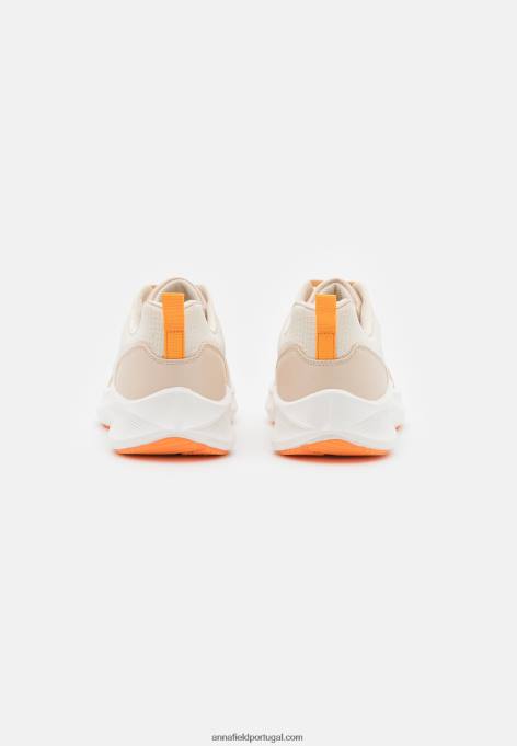 mulheres sapatilhas bege/laranja F4BZ0D1184 Anna Field