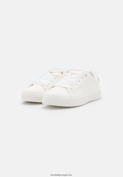 mulheres sapatilhas branco/dourado rosa F4BZ0D1178 Anna Field