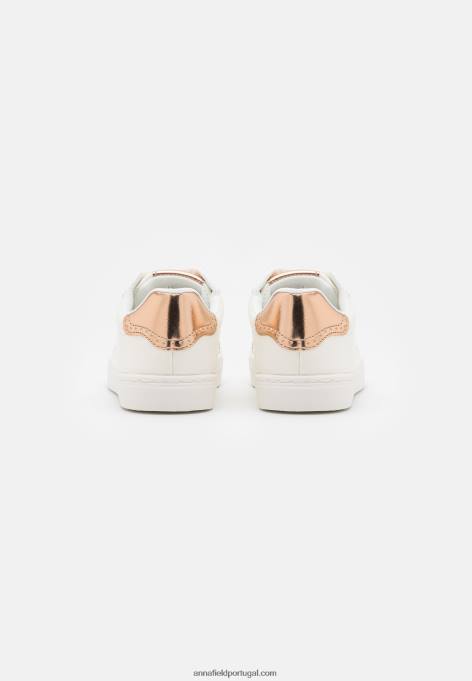 mulheres sapatilhas branco/dourado rosa F4BZ0D1178 Anna Field