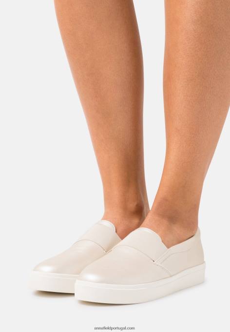 mulheres slip-on de conforto dourado F4BZ0D1163 Anna Field