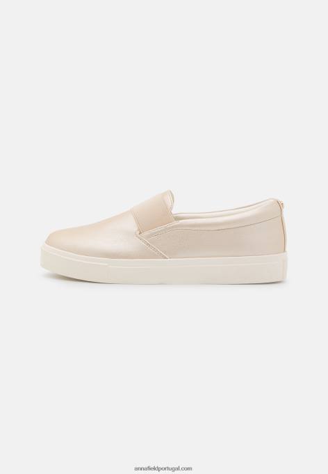 mulheres slip-on de conforto dourado F4BZ0D1163 Anna Field