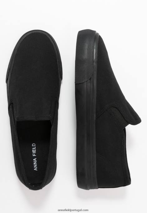 mulheres slip-on preto F4BZ0D1162 Anna Field