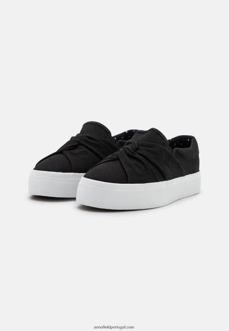 mulheres slip-on preto F4BZ0D1179 Anna Field