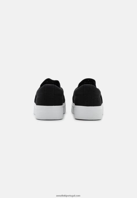 mulheres slip-on preto F4BZ0D1179 Anna Field