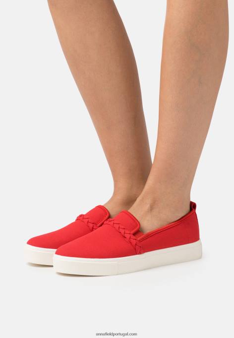 mulheres slip-on vermelho F4BZ0D1197 Anna Field