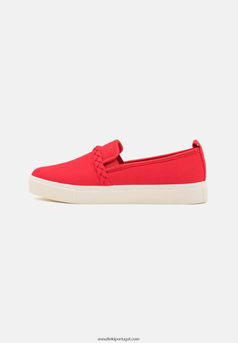 mulheres slip-on vermelho F4BZ0D1197 Anna Field
