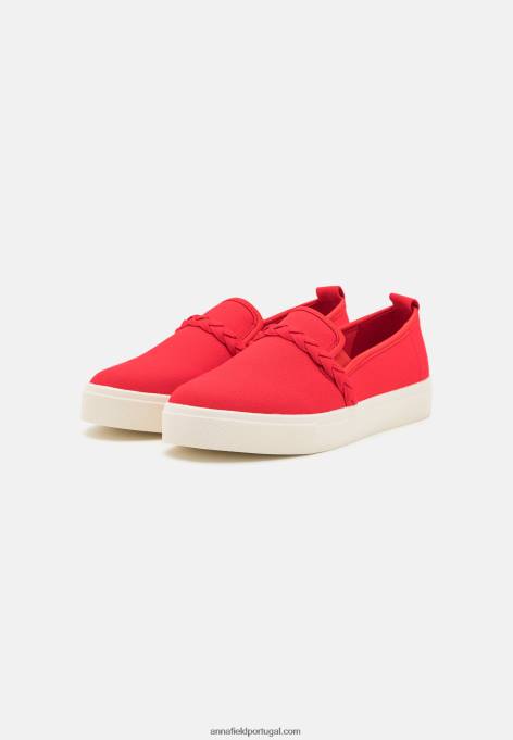 mulheres slip-on vermelho F4BZ0D1197 Anna Field