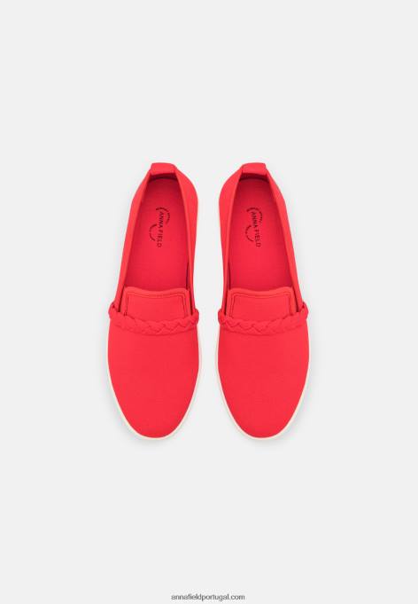 mulheres slip-on vermelho F4BZ0D1197 Anna Field