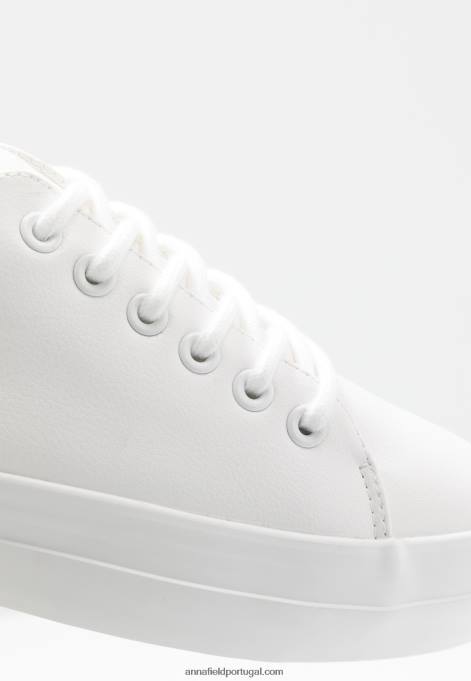 mulheres tênis branco F4BZ0D1161 Anna Field