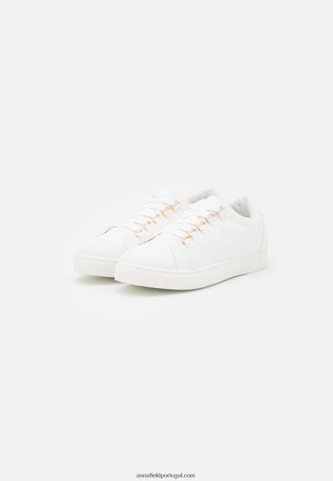 mulheres tênis branco F4BZ0D1171 Anna Field