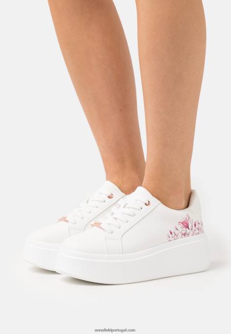 mulheres tênis branco F4BZ0D1173 Anna Field