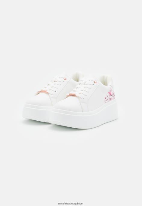 mulheres tênis branco F4BZ0D1173 Anna Field