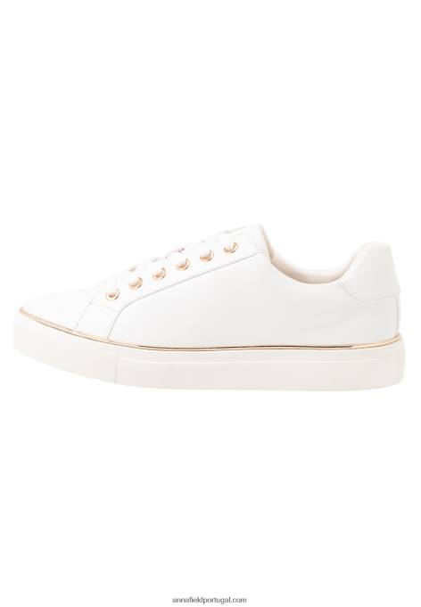 mulheres tênis branco F4BZ0D1180 Anna Field