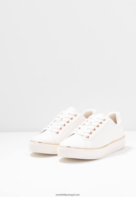 mulheres tênis branco F4BZ0D1180 Anna Field