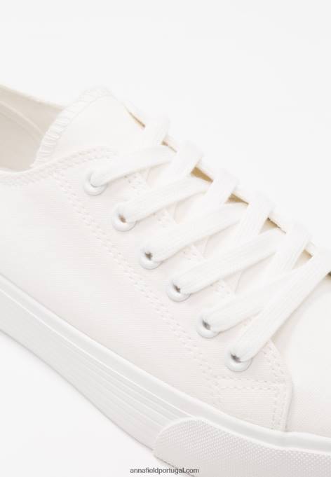 mulheres tênis branco F4BZ0D1181 Anna Field