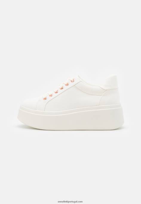 mulheres tênis branco F4BZ0D1182 Anna Field