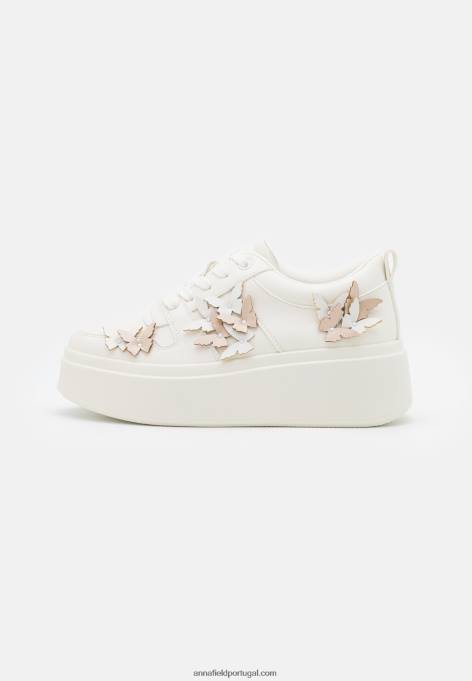 mulheres tênis branco F4BZ0D1186 Anna Field