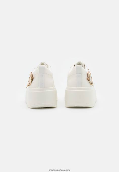 mulheres tênis branco F4BZ0D1186 Anna Field