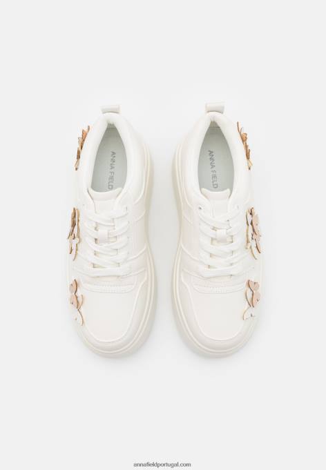 mulheres tênis branco F4BZ0D1186 Anna Field
