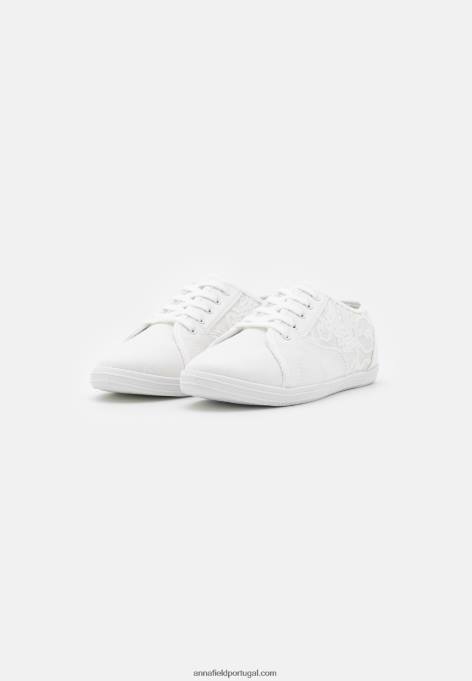 mulheres tênis branco F4BZ0D1188 Anna Field