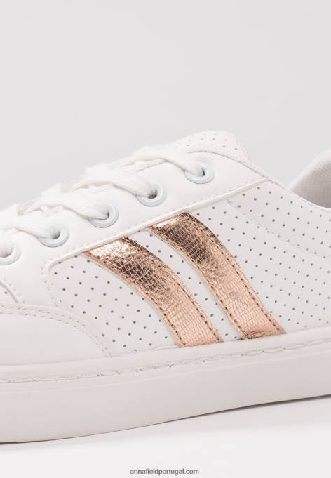mulheres tênis branco F4BZ0D1195 Anna Field