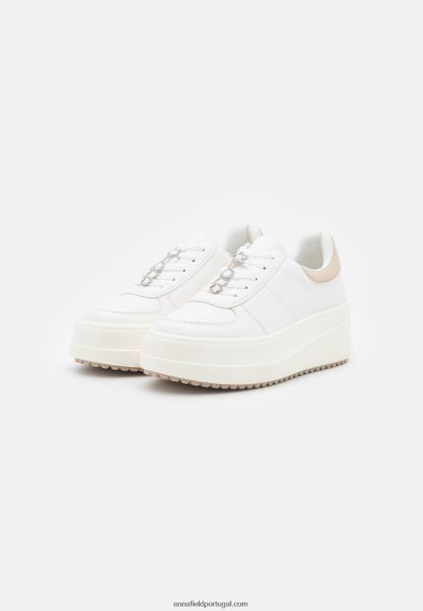 mulheres tênis branco F4BZ0D1206 Anna Field