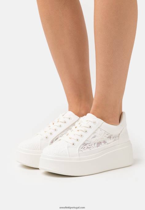 mulheres tênis branco F4BZ0D1220 Anna Field