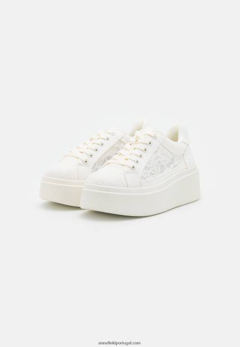 mulheres tênis branco F4BZ0D1220 Anna Field