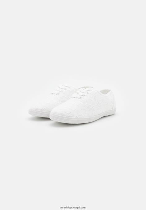 mulheres tênis branco F4BZ0D1222 Anna Field