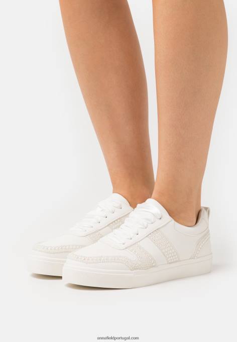 mulheres tênis branco F4BZ0D1226 Anna Field