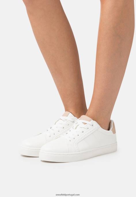 mulheres tênis branco/bege F4BZ0D1192 Anna Field