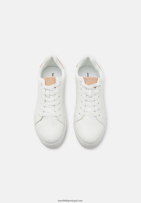 mulheres tênis branco/bege F4BZ0D1192 Anna Field
