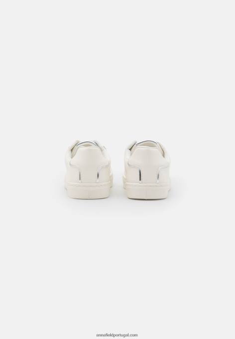 mulheres tênis branco/prata F4BZ0D1208 Anna Field