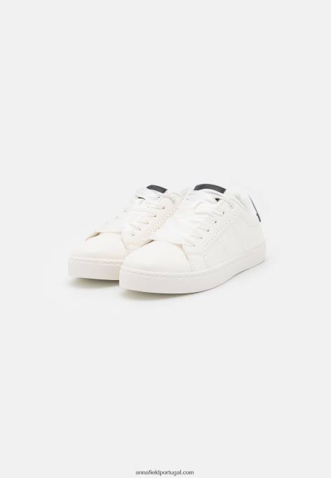 mulheres tênis branco/preto F4BZ0D1172 Anna Field