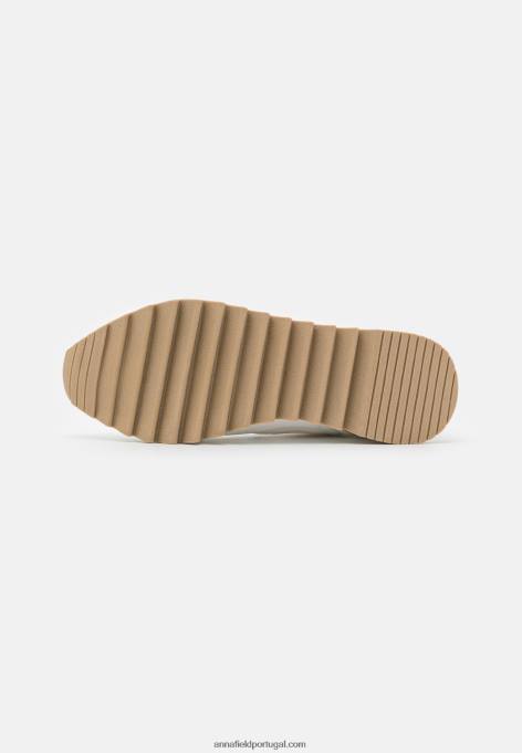 mulheres tênis cano alto branco F4BZ0D1236 Anna Field