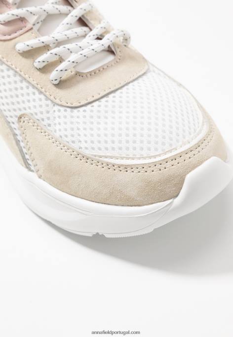 mulheres tênis de couro branco F4BZ0D1219 Anna Field