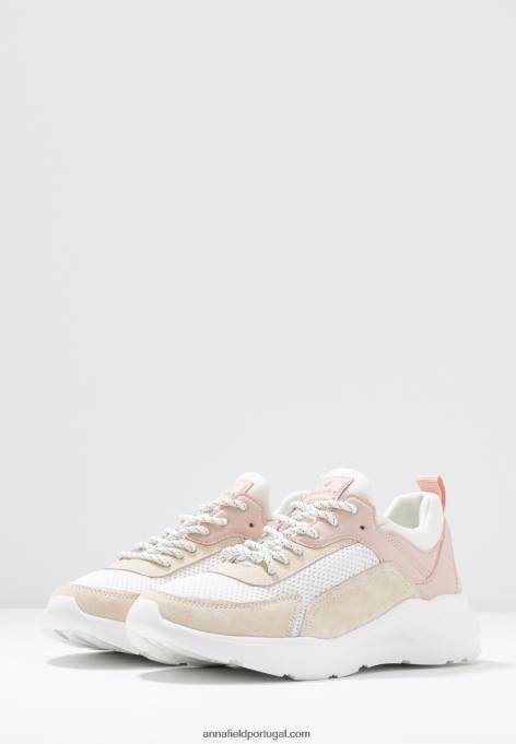 mulheres tênis de couro branco F4BZ0D1219 Anna Field