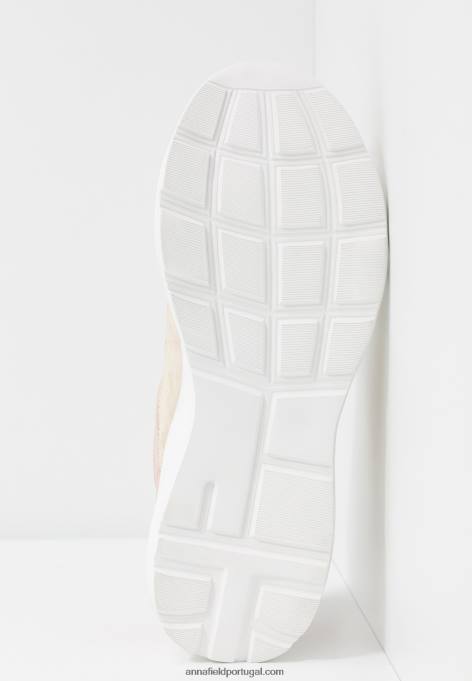 mulheres tênis de couro branco F4BZ0D1219 Anna Field