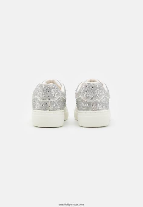 mulheres tênis prata F4BZ0D1225 Anna Field