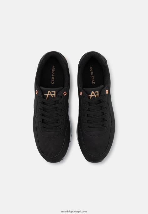 mulheres tênis preto F4BZ0D1167 Anna Field