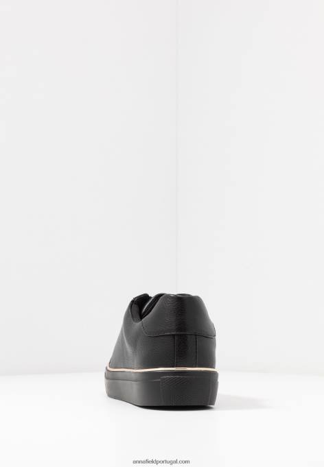 mulheres tênis preto F4BZ0D1191 Anna Field