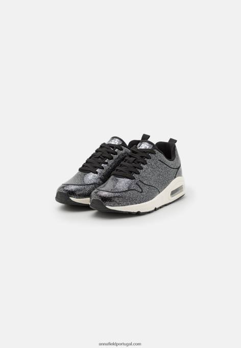 mulheres tênis preto F4BZ0D1205 Anna Field