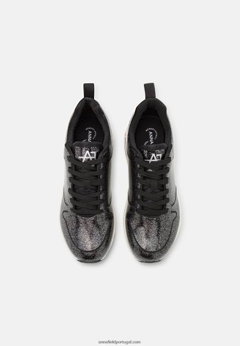 mulheres tênis preto F4BZ0D1205 Anna Field